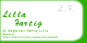 lilla hartig business card